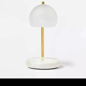 Threshold candle warmer lamp white frosted NEW